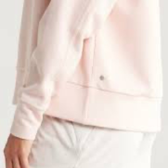 Zella Super Soft Comfy Plush Ottoman Sweatshirt Perfect Peach Pink::NWT:: - Picture 3 of 6